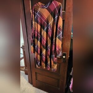 Plaid Long Sleeve Dress